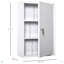 Armoire à pharmacie murale en acier à 3 niveaux pour la salle de bain, verrouillable avec 2 clés