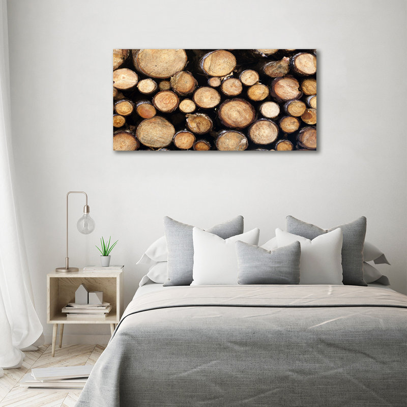 Logs Of Wood - No Frame Print on Canvas