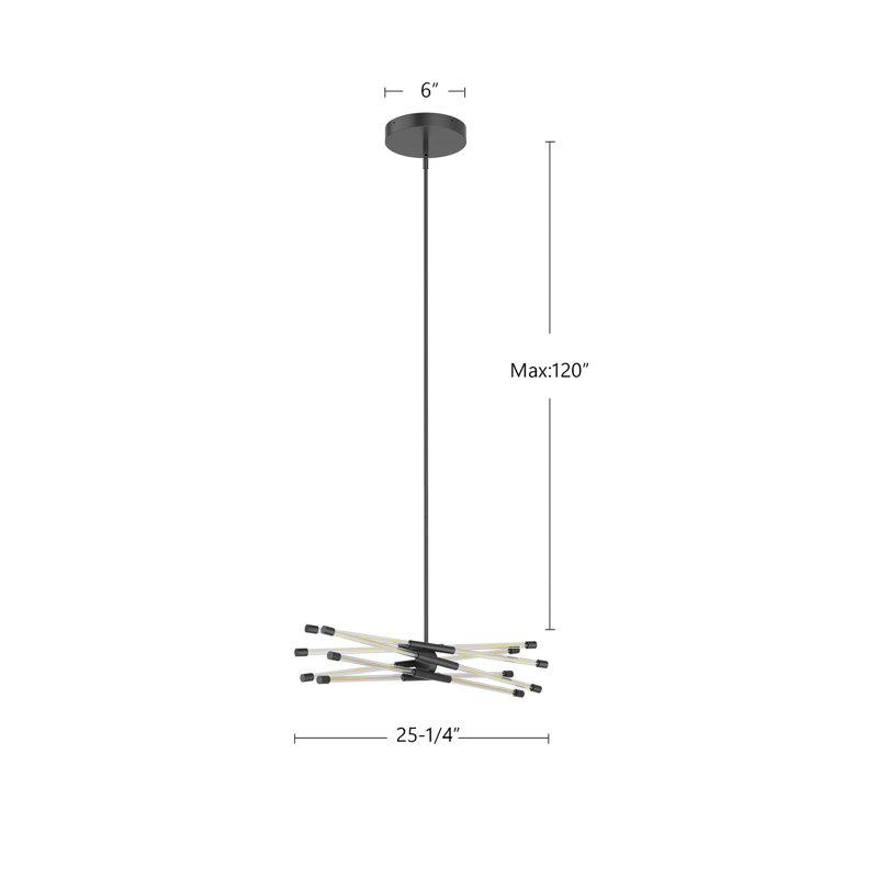 Motif 6 - Light LED Chandelier