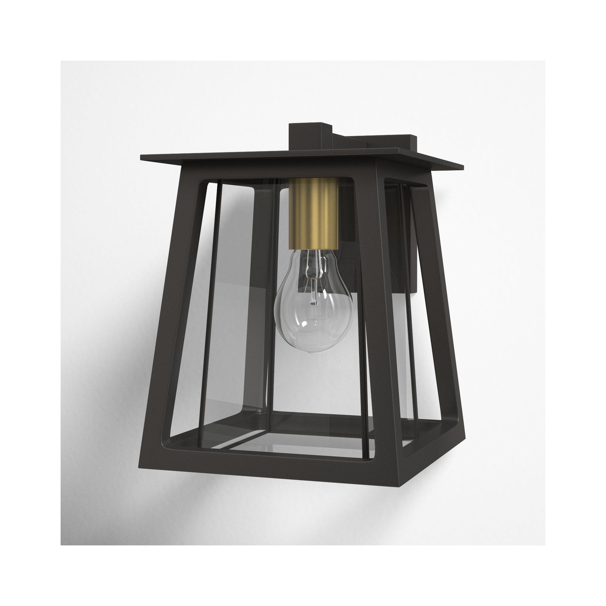 Becket Single Light Bell Outdoor Aluminum Wall Light, 9.5" H x 7.3" W x 8.3" D