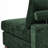 Upholstered Green Chenille Armless Chair with Pillow Back, Single Chair Module Part For Sectional Sofa-574672832-595439993
