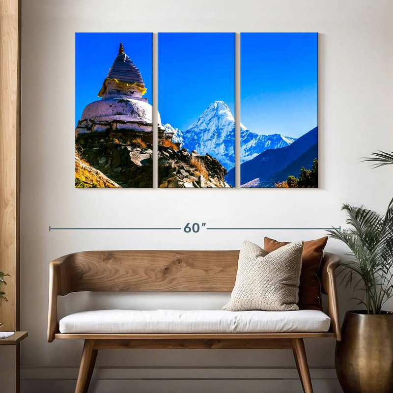Adella Ama Dablam Temple, 32" H x 50" W