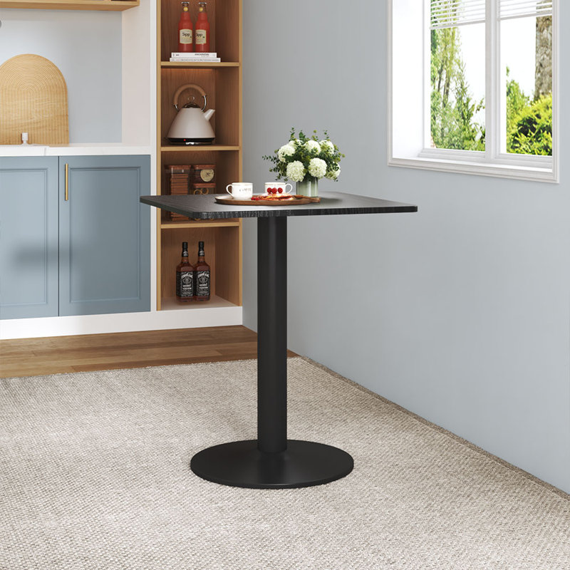 Unicoi Metal Base Dining Table, Black