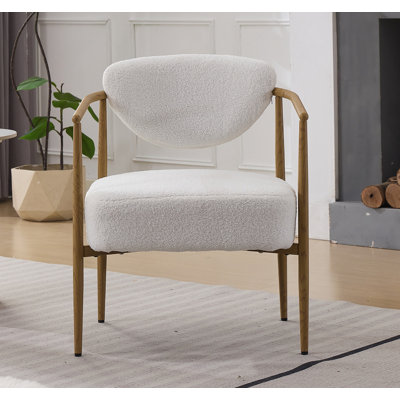 Ensemble de chaise de salle à manger rembourrée en velours pelucheux avec mousse haute densité et structure en métal robuste.