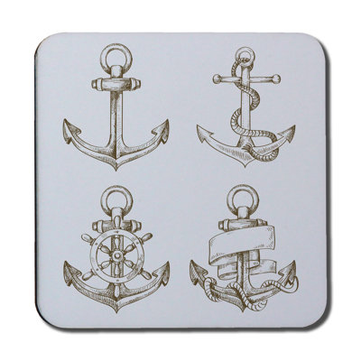 Square 6 Piece Coaster Set