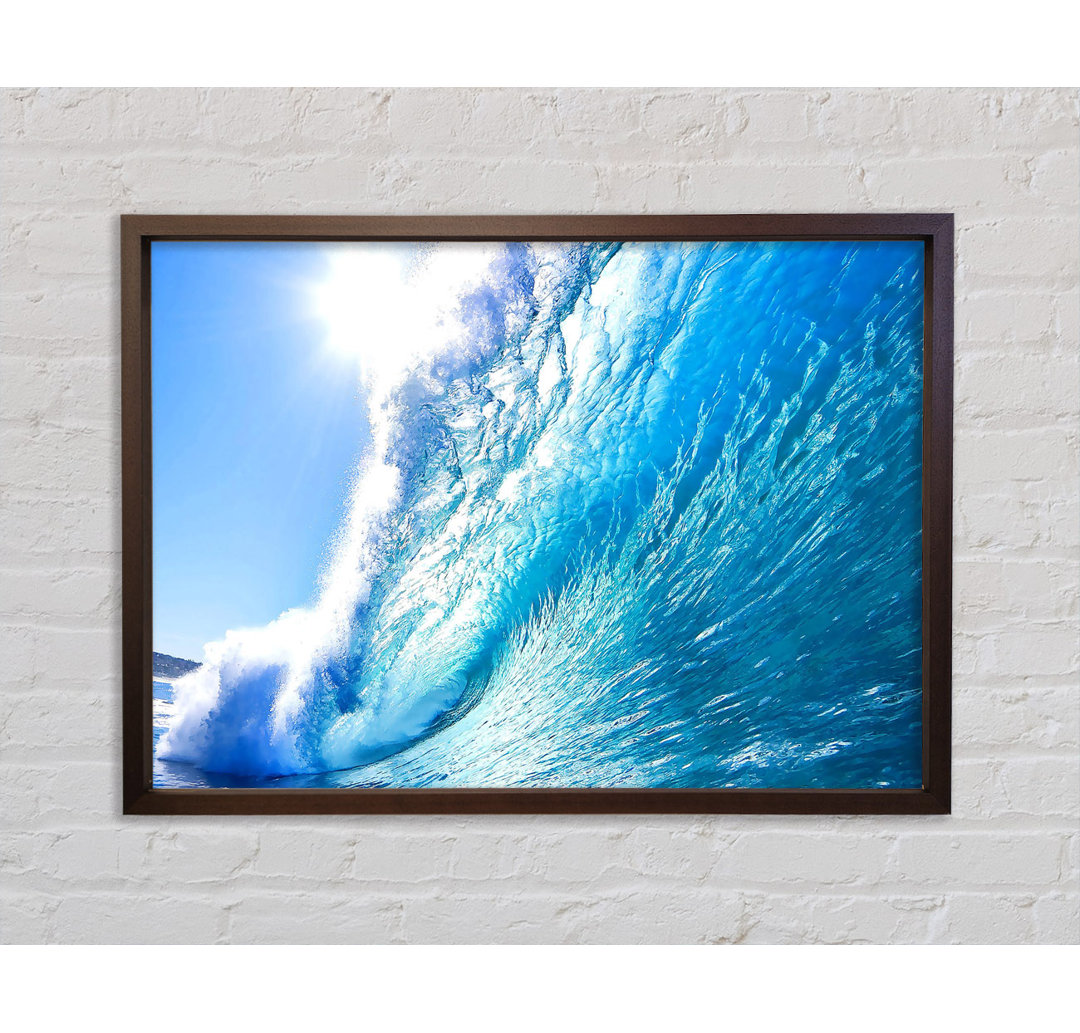 Crystal Ocean Wave - Einzelner Bilderrahmen Kunstdrucke auf Leinwand