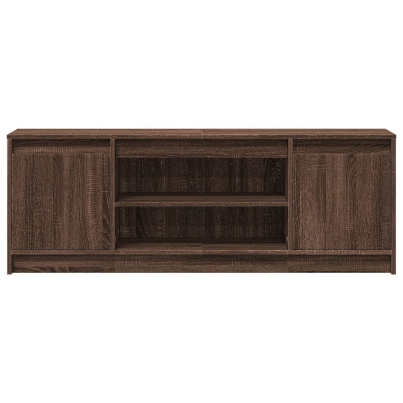 Cyarah Unfinished TV Stand, 139.5cm, Brown Oak