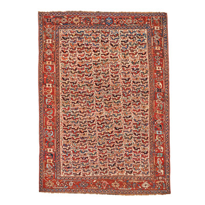 Antique One-of-a-Kind 4'2x6' Hand Knotted Area Rug