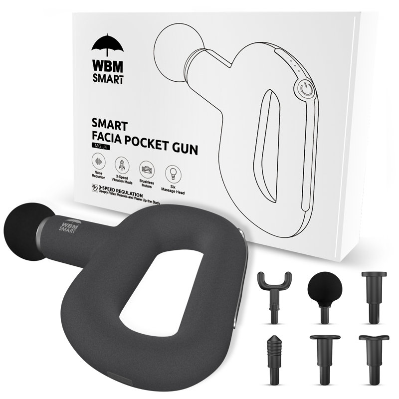 WBM Smart Percussion Massage Gun, with 6 Head