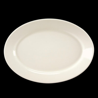 AMERICAN ROSE Oval Platter Rolled Edge Lighter Weight