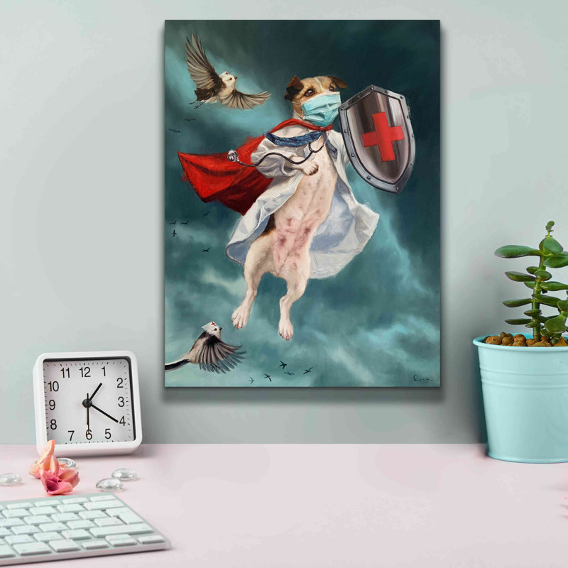 «We Are In This Together» par Lucia Heffernan, art mural sur toile, H 16 po x l 12 po x P 0,75 po
