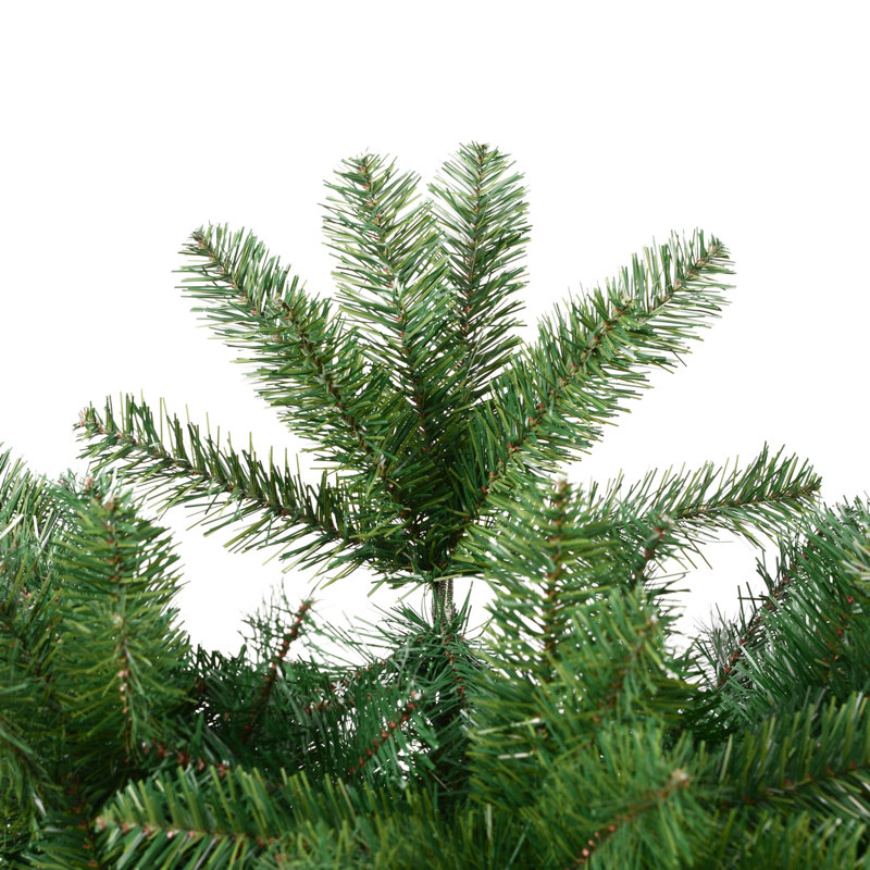 Salem Pencil Pine 4.5' Green Artificial Christmas Tree with 150 Multicolored Lights with Stand, Unlit, 6.5' H
