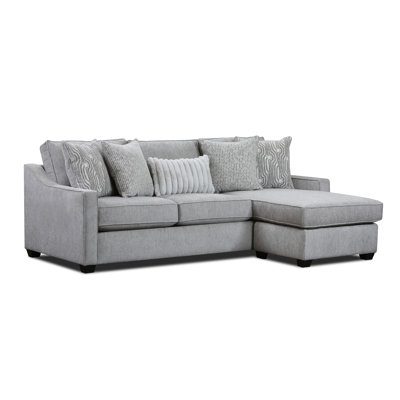 Cherisse Navy Reversible Sofa Chaise Sectional