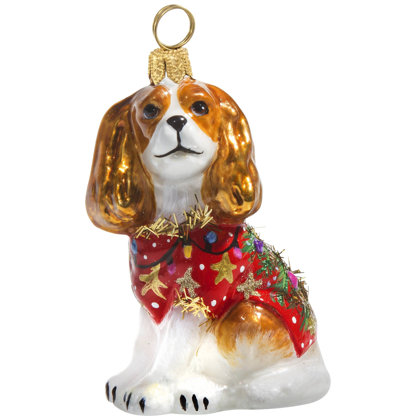 Cavalier King W/Ugly Christmas Sweater