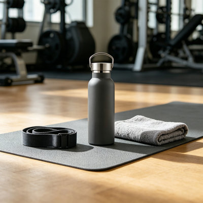 Water Bottle 500ml Stainless Steel Insulated Cup Coffee Mug Portable Outdoor Sports Water Bottle Large Capacity With Handle And Lid