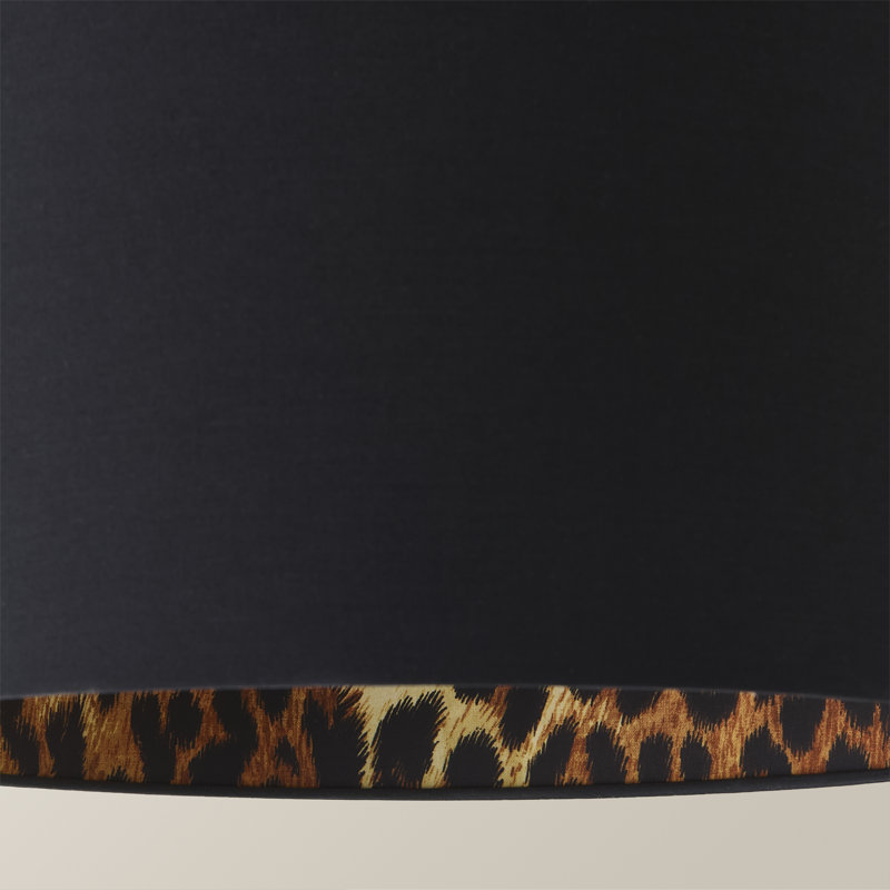 Aljet Drum Lamp Shade ( Slip-On ) in Black, 25cm H x 41cm W x 41cm D