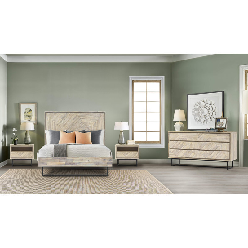 Breshay Solid Wood Piece Bedroom Set, Queen