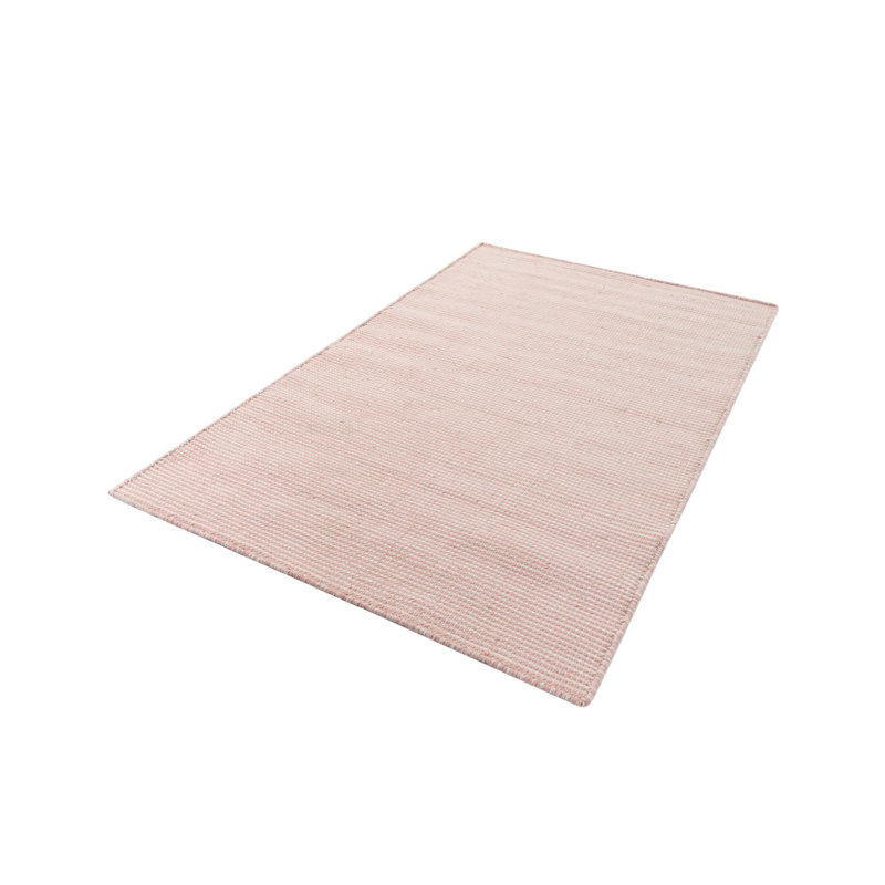 Tapis contemporain Niall de couleur rose, Rectangle 2 pi 2 po x 3 pi 1 po