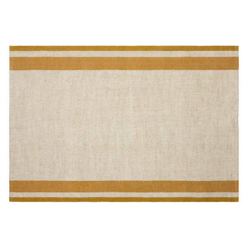 Gordes Tea Towel - Mustard/Natural - 20" x 30", Mustard/Natural