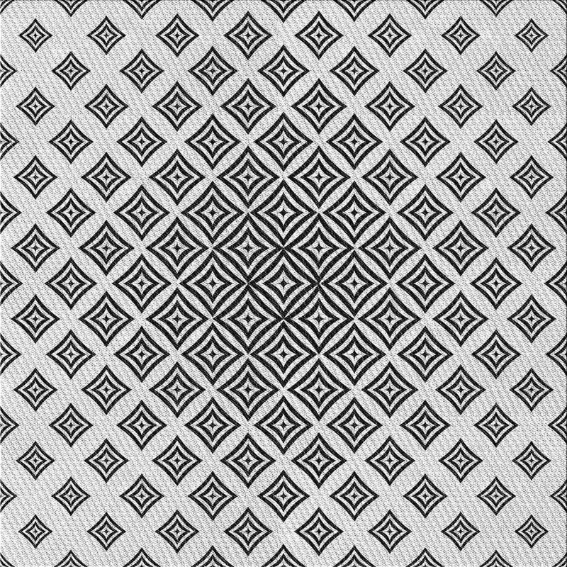 Tapis zone grise à motifs, Carré 3 pi