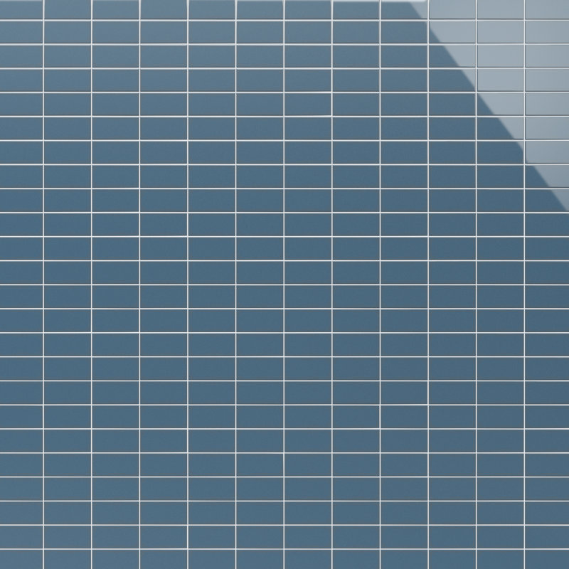 Remington 2.95 In. X 5.9 In. Polished Porcelain Brick Look Wall Tile (5.32 Sq. Ft. / Case), Blue