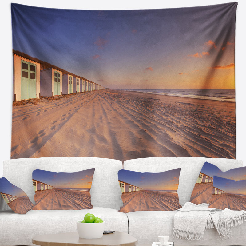 Paysage Laguna Canapé, tapisserie de la Bolivie au coucher du soleil, H 68 po x l 80 po