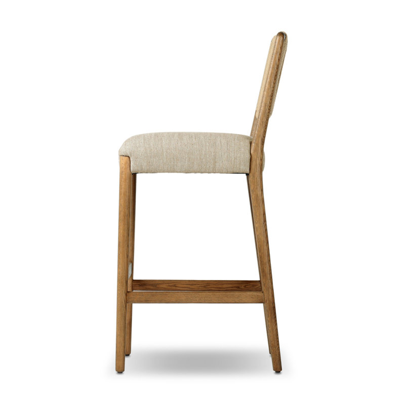 Rothler Stool-Alcala Wheat-Counter, Bar Stool (31” Seat Height), Beige, Brown