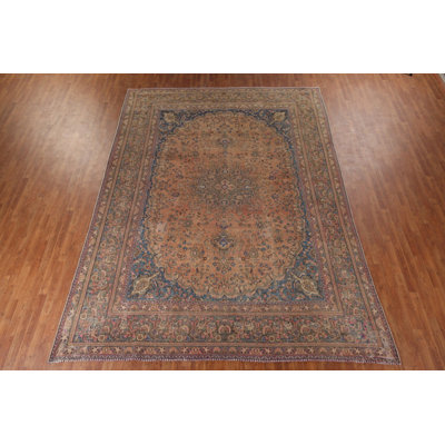 Wool Distressed Traditional Living Room Rug 10x13
