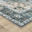 Tapis oriental antidérapant bleu / ivoire lavable à la machine Housel-809121051