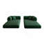 Canapé à compression de 78,8 po, canapé-lit convertible au sol avec accoudoirs avec dossier coussiné, canapé-lit futon confortable, canapé modulaire sans dossier Loveseat, tissu velours côtelé, pour le salon, la chambre à coucher, vert-1700759428