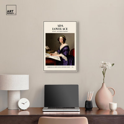 First Programmer Art Canvas Famous Women Poster by Art Remedy