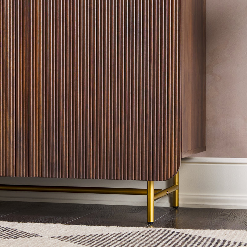 Buffet 4 portes Ludlow, Noyer foncé