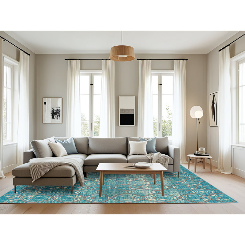 Abstract Indoor Rug, Rectangle 8' x 12'