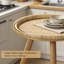 Table d'appoint ronde en rotin, table basse Boho au design Mid-Century moderne pour le salon, la chambre à coucher, le balcon ou le bureau