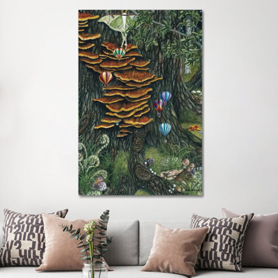 Balloons Races by Maggie Vandewalle - Wrapped Canvas Painting