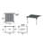 12x12 White Vinyl Elysium Attached Louvered Pergola