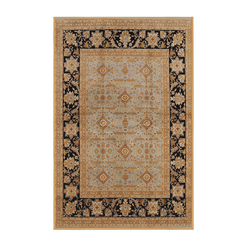Tapis oriental brun / noir Swerting, Tapis de couloir 2 pi x 5 pi