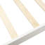Lit plateforme simple en bois massif avec tête de lit / base de matelas, cadre simple blanc: base de lit charmante, sommier sans sommier