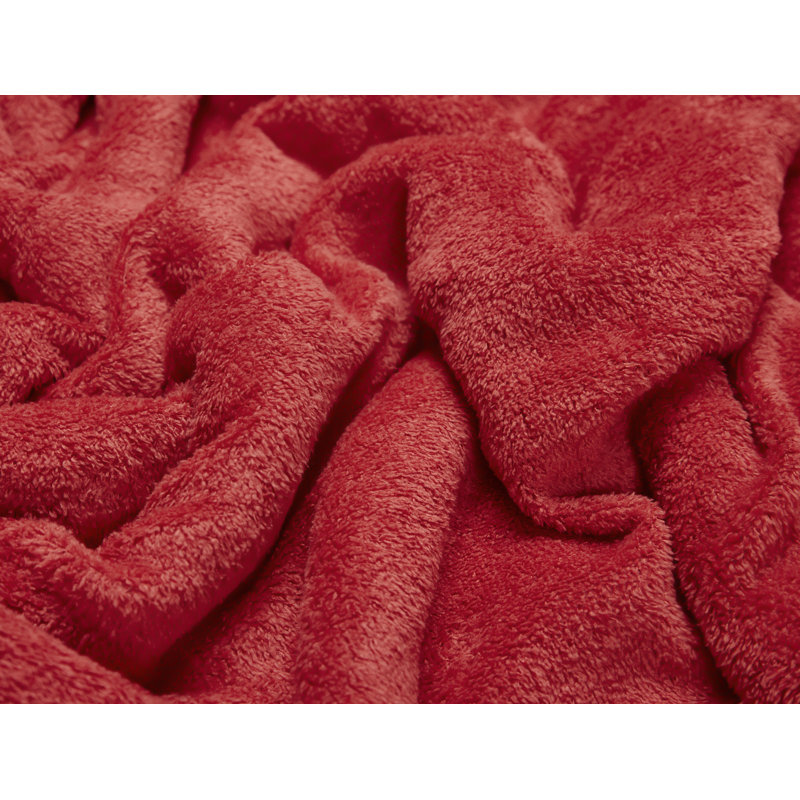 Plain Weave / Muslin Throw Blanket, Red