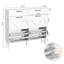 Narrow Shoe Storage Cabinet With 2 4 Flip-Out Drawer-818546636
