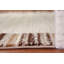 Tapis oriental transitionnel rayé ivoire 4 x 6