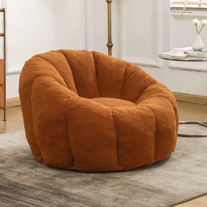 Teddy Bean Bag Chair, Orange