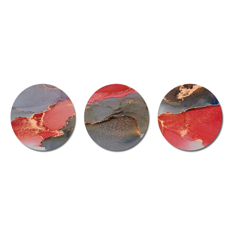 Modern Abstract Wall Decor on Metal