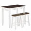 Ensemble de table de bar et chaises, ensemble de table de salle à manger 3 pièces, ensemble de table de petit-déjeuner industriel, pour salon, salle à manger, salle de jeux