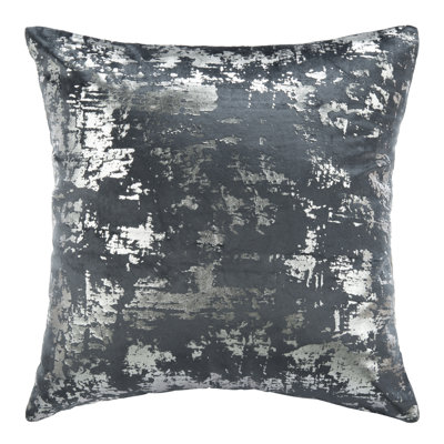 Abstract Cotton Blend Reversible Throw Pillow