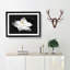 Blooming White Magnolia - Picture Frame Painting Print-56855293-56855290