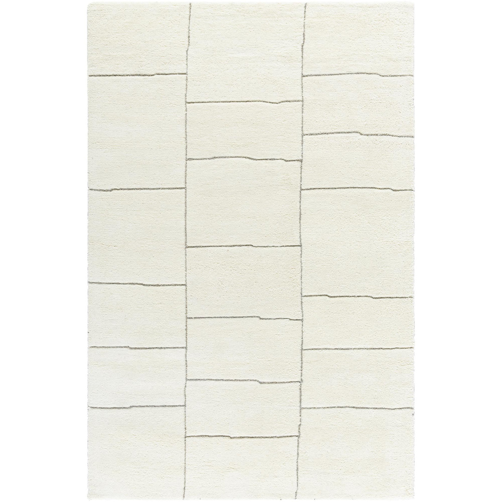 Hand-Tufted Geometric Rug, Rectangle 2' x 3'