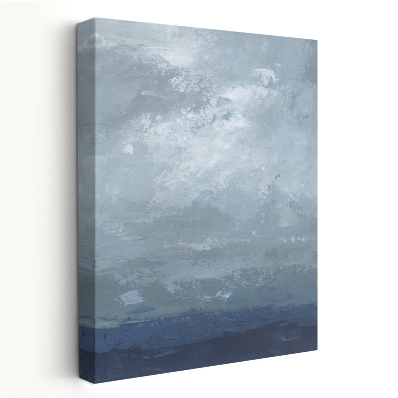 Plan détaillé - nuages bleus abstraits gris, H 24 po x l 16 po