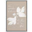 Doux beige minimaliste blanc colombe, citation inspirante, reproduction d'art sur toile encadrée-131051731-131051727