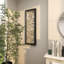 Décoration murale géométrique en métal avec cadre carré noir